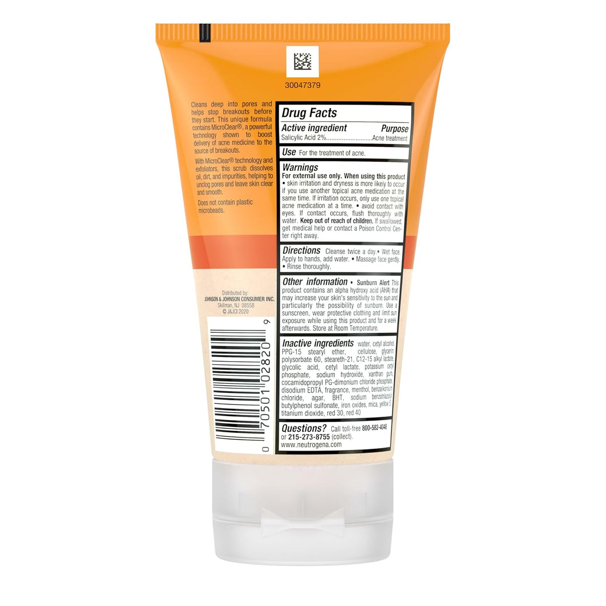Neutrogena Oil Free Daily Acne Face Scrub